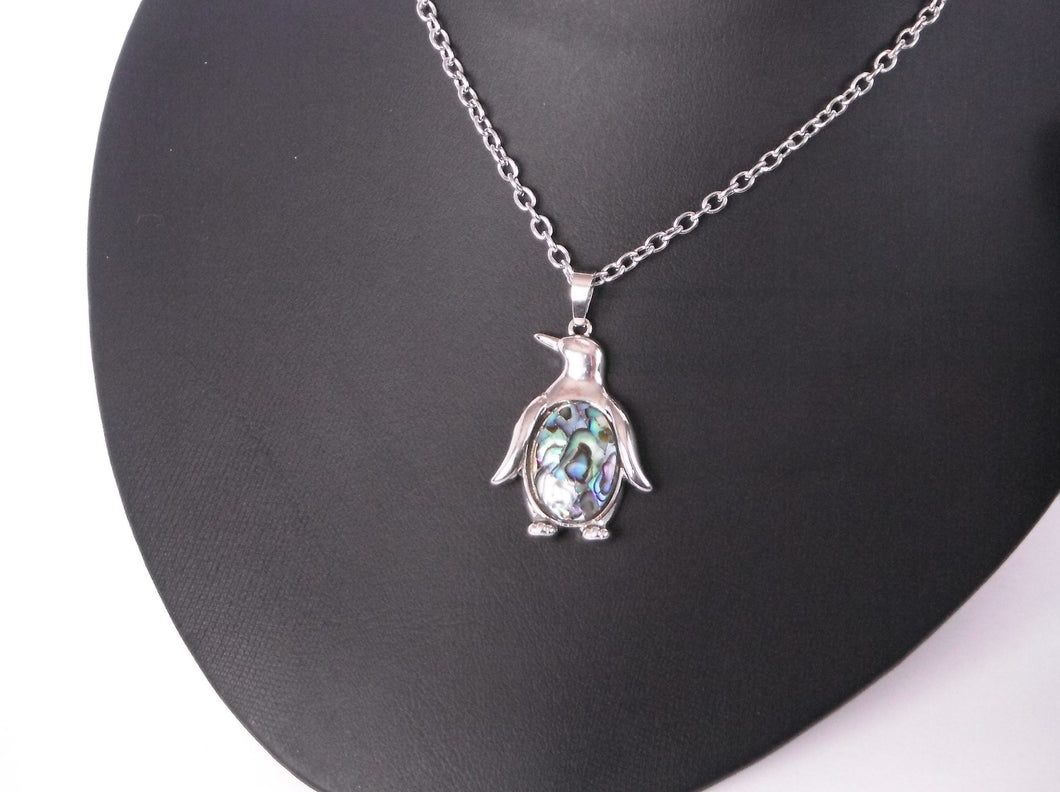 Penguin Abalone Shell Necklace