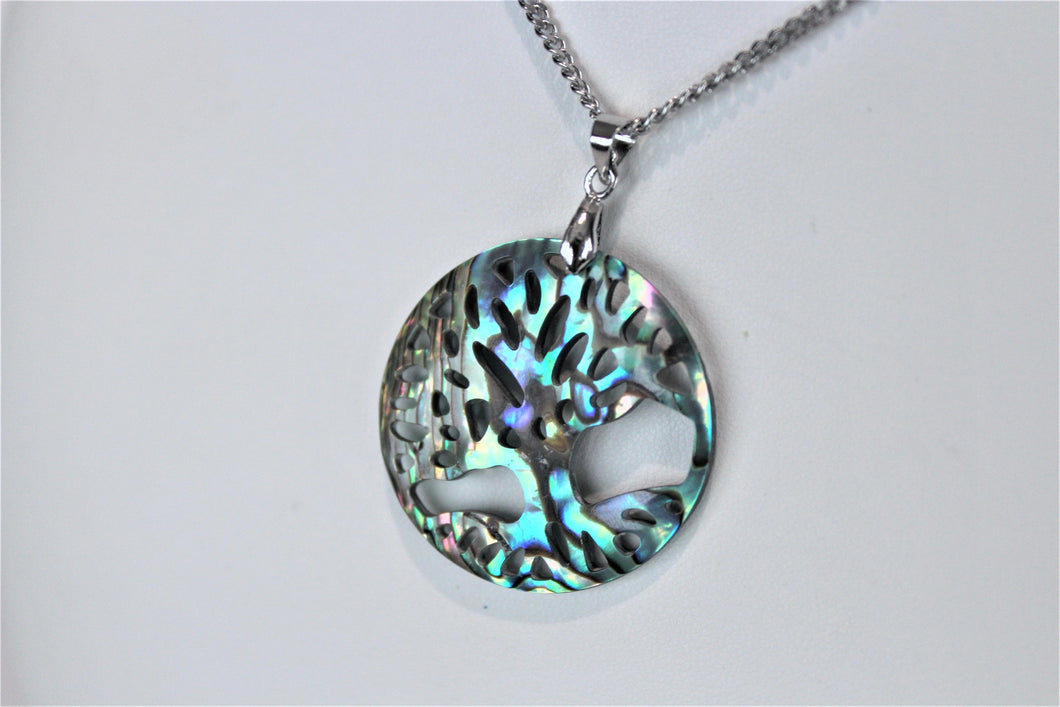 Abalone Tree of Life Necklace