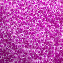 Load image into Gallery viewer, CBM4303v  purple lum neon c/l  miyuki seed bead  11/0

