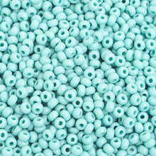Load image into Gallery viewer, CB1578  seed bead 8/0  opaque turquoise
