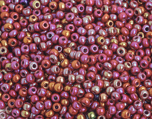 CB1609  seed bead 8/0  opaque ruby
