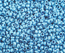 Load image into Gallery viewer, CB9238s  seed bead 8/0  metallic blue dyed
