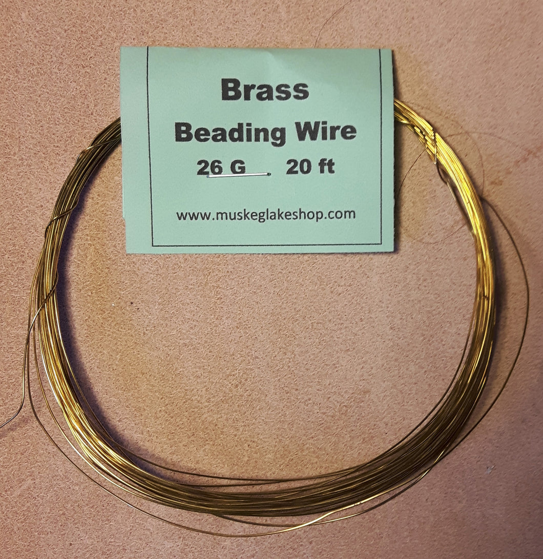 Brass Beading Wire  26g