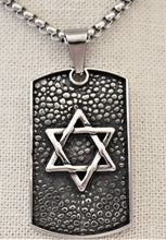 Load image into Gallery viewer, Star of David Tag Necklace
