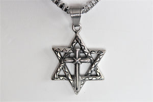 Together in Unity Star and Cross Necklace