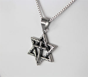 Together in Unity Star and Cross Necklace