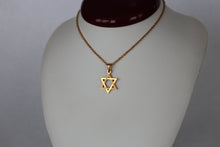 Load image into Gallery viewer, Gold Star of David Necklace
