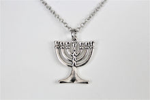 Load image into Gallery viewer, Menorah necklace
