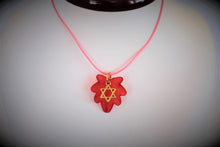 Load image into Gallery viewer, Leaf Star of David Kids Necklace

