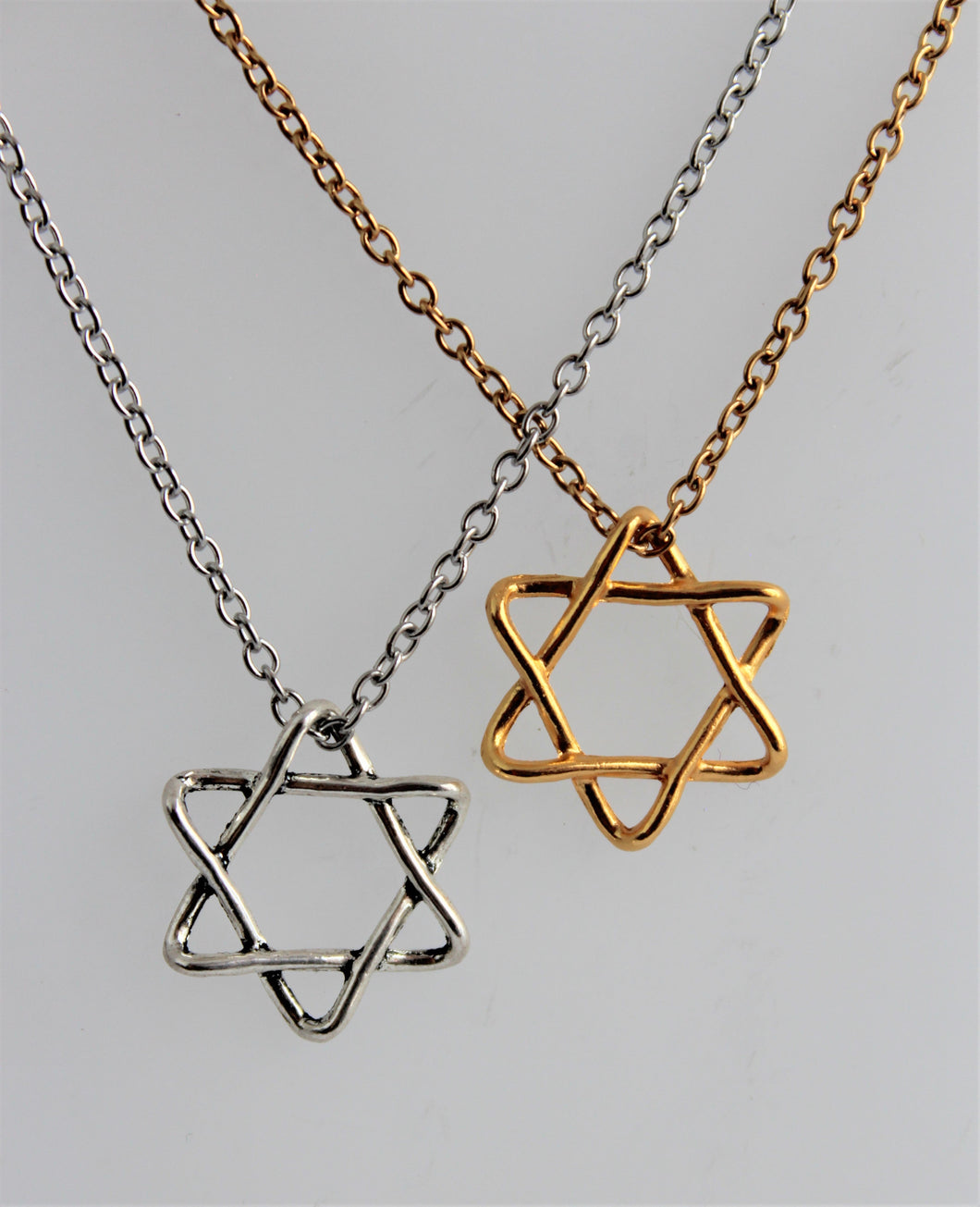 Intertwined Star of David Necklace