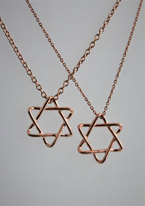 Intertwined Star of David Necklace