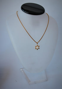 Gold Plated Star of David Pendant