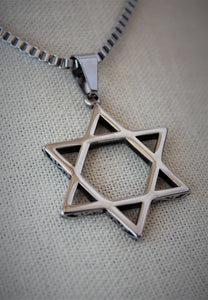 Large Stainless Steel Star of David