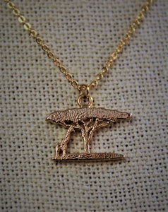 Tree of Life Gold Plated with Giraffe