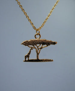 Tree of Life Gold Plated with Giraffe