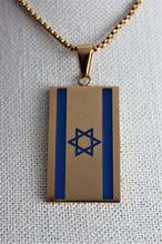 Load image into Gallery viewer, Israel Flag Pendant Necklace
