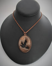 Load image into Gallery viewer, Oval Pendant with Dove
