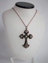 Load image into Gallery viewer, Large Gothic Cross Pendant Necklace
