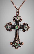 Load image into Gallery viewer, Large Gothic Cross Pendant Necklace
