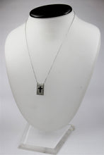 Load image into Gallery viewer, Square Zirconia Pendant with Cross Center
