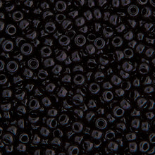 Load image into Gallery viewer, CBM0401v  opaque black miyuki seed bead  11/0
