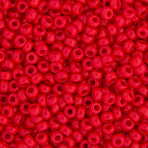 CBM0408v  opaque red miyuki seed bead 11/0