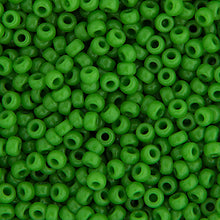 Load image into Gallery viewer, CBM0411v  green pea opaque miyuki seed bead  11/0
