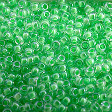 Load image into Gallery viewer, CBM11120v  lime green lum. neon miyuki seed bead  11/0
