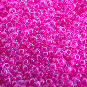 CBM4301v  hot pink lum. neon c/l  miyuki seed bead  11/0