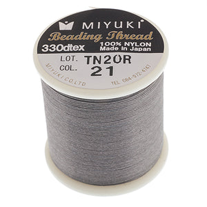 C22020-02  silver miyuki thread  